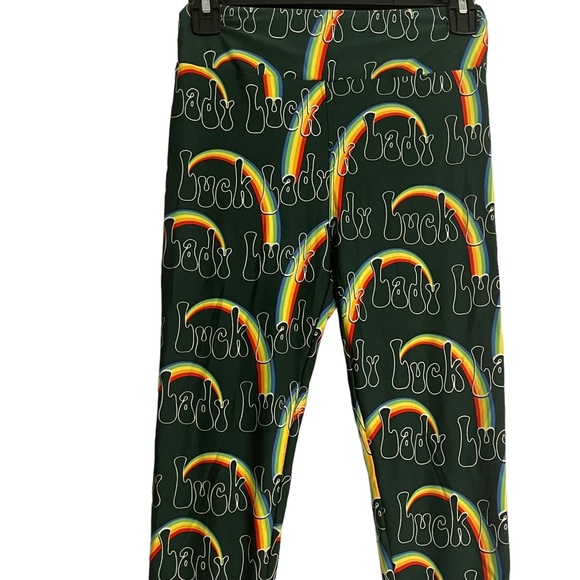 LuLaRoe Rainbow Lady Luck Leggings OS - Picture 4 of 7